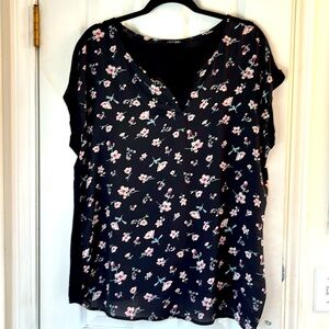 Floral Papermoon blouse, sz XXL